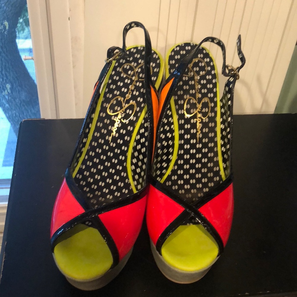 Multi colored Sandals by Jessica Simpson